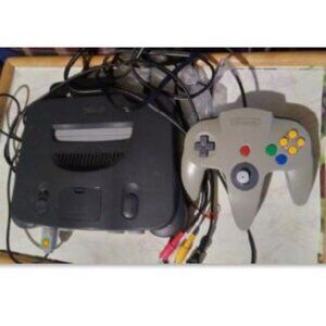Nintendo 64 Console + N64 Controller & Cables Tested & Working